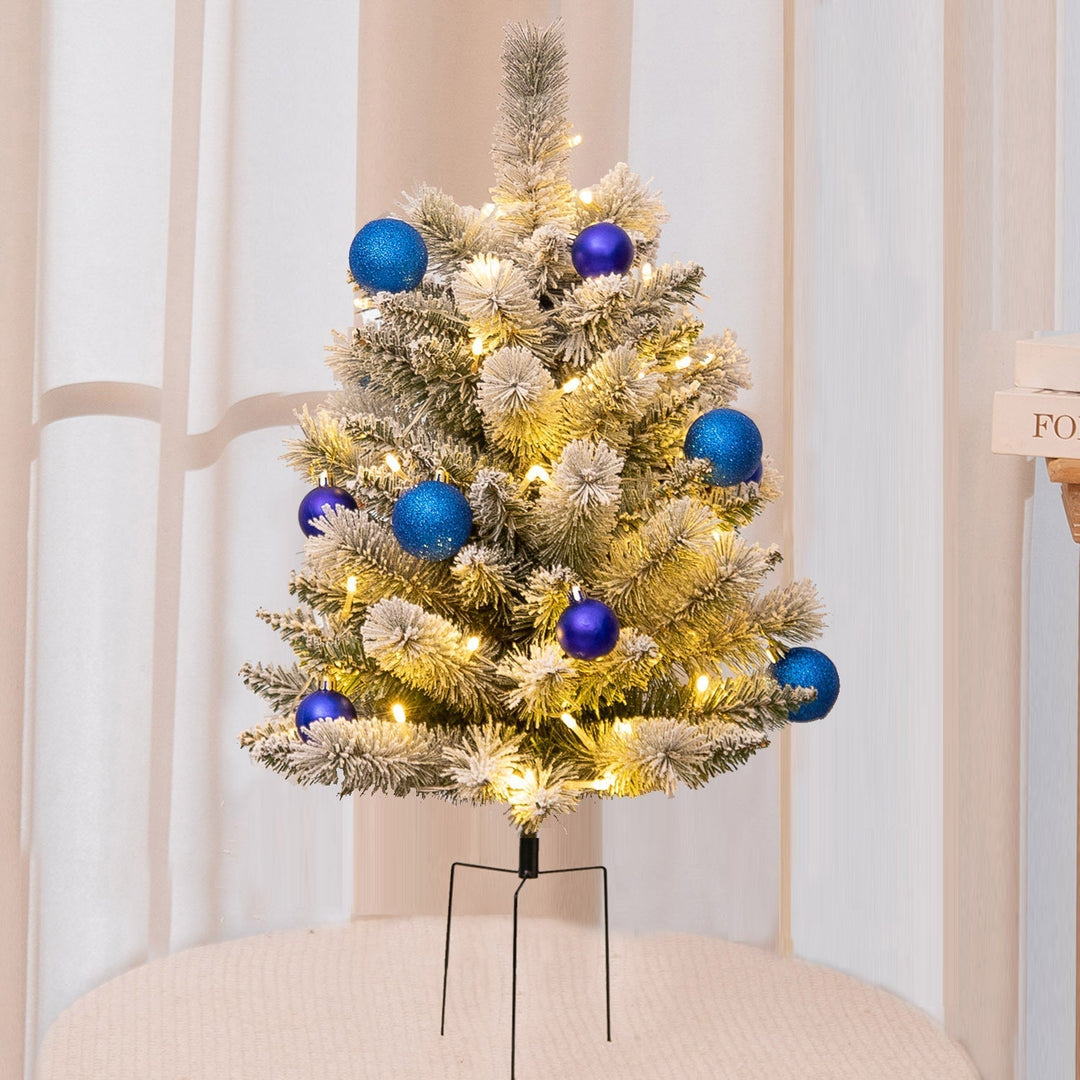 BowLift | Christmas Urn Filler with LED Lights | 18" Realistic Pine Arrangement | Indoor/Outdoor Decor
