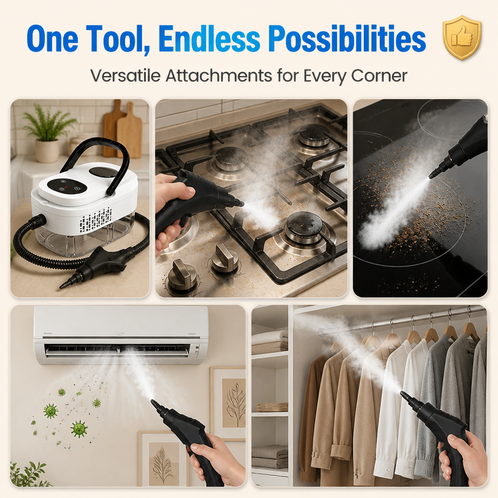 Steam cleaner with high steam temperature | Bowlift