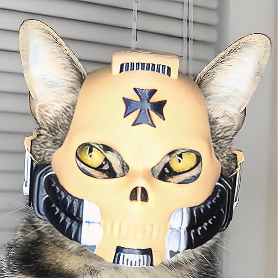 BowLift | Cat Skull Helmet — Lightweight Sci-Fi Pet Armor for Cosplay