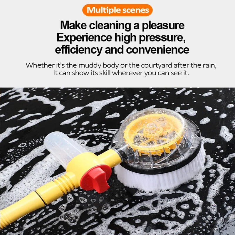 BowLift | TurboBrush 360 Car Wash Brush – Rotating Brush with Soap Dispenser & Extension Pole