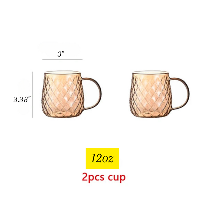 Diamond Texture Surface Glass Kettle Heat-resistant Thicken Glass | Bowlift
