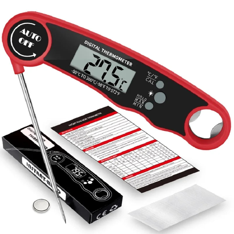 Digital Food Thermometer Instant Read Meat Thermometer with Backlight | Bowlift