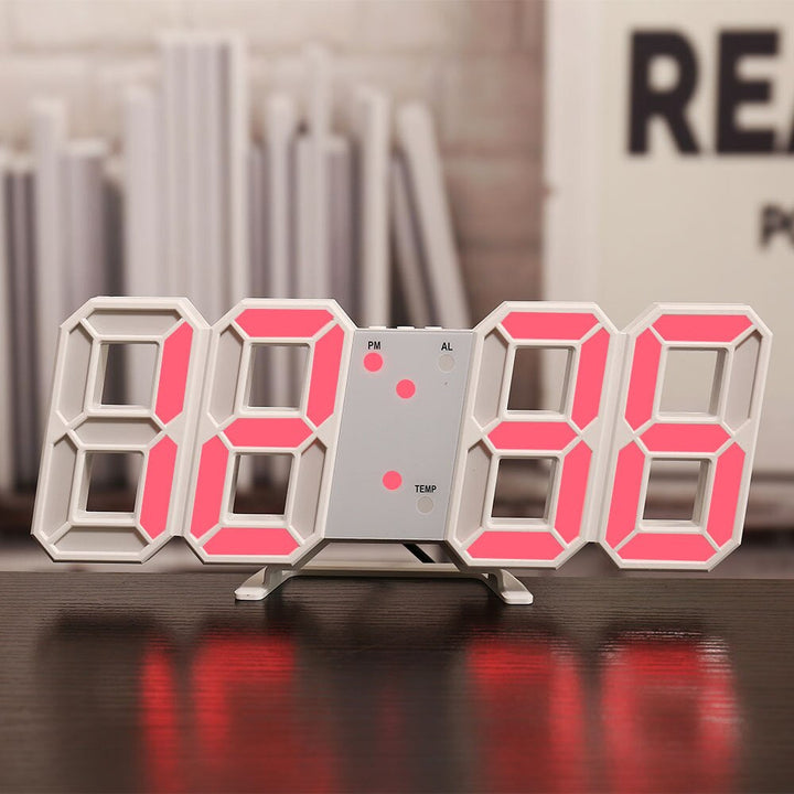BowLift | Wall Clock with LED Display and Alarm