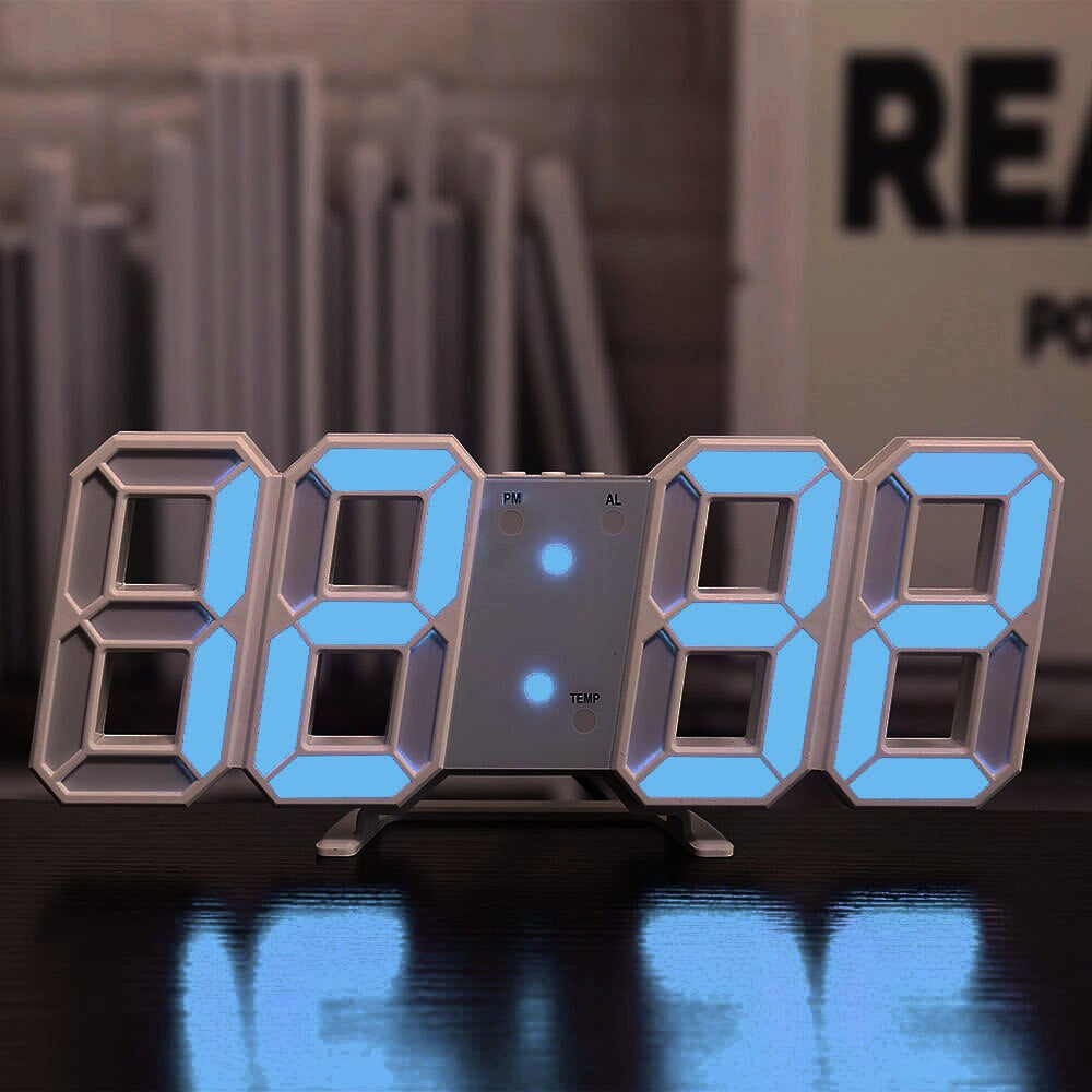 BowLift | Wall Clock with LED Display and Alarm