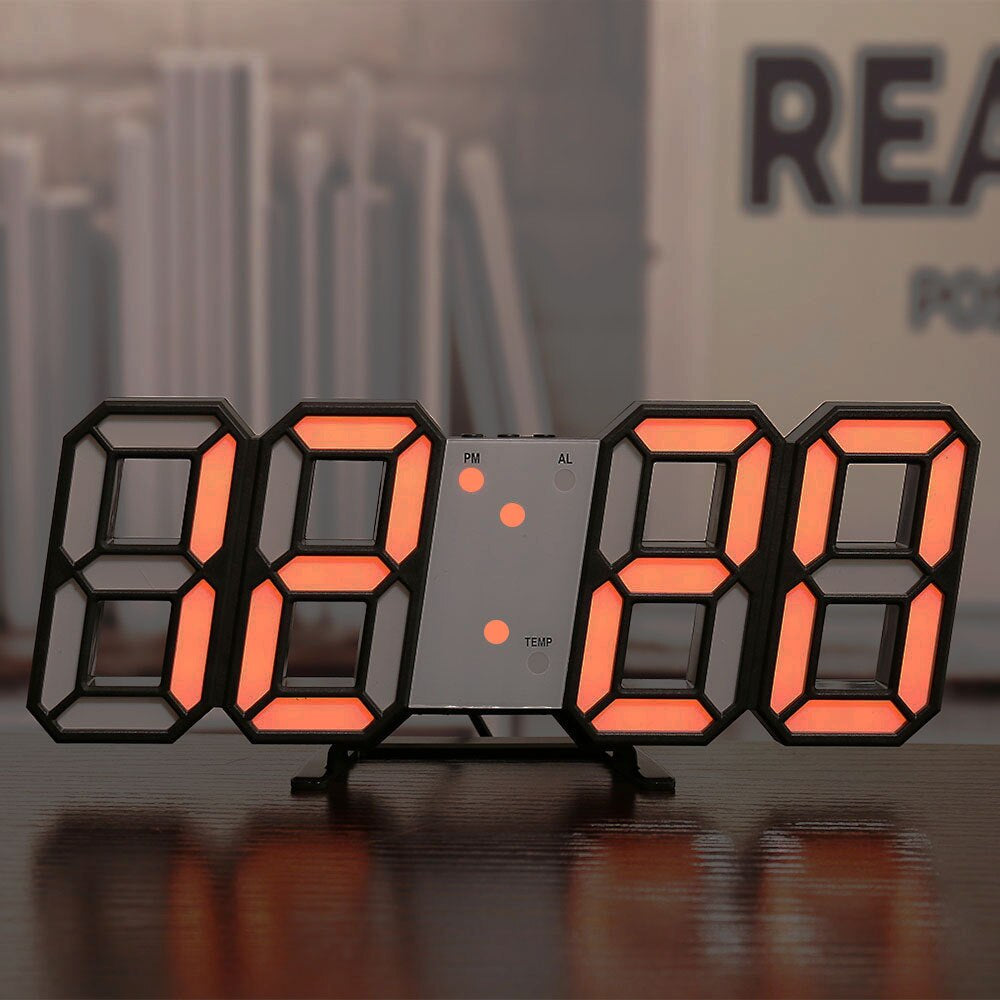 BowLift | Wall Clock with LED Display and Alarm