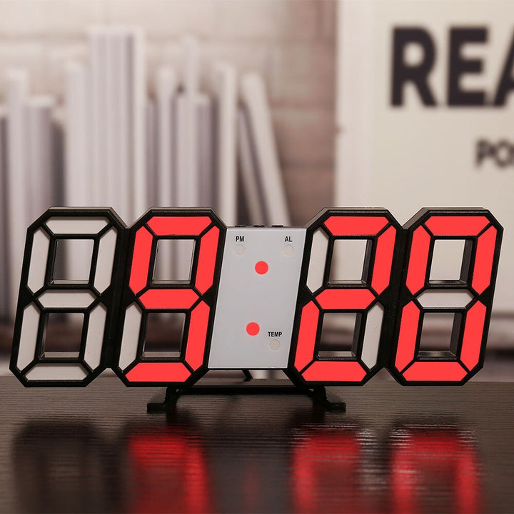 BowLift | Wall Clock with LED Display and Alarm