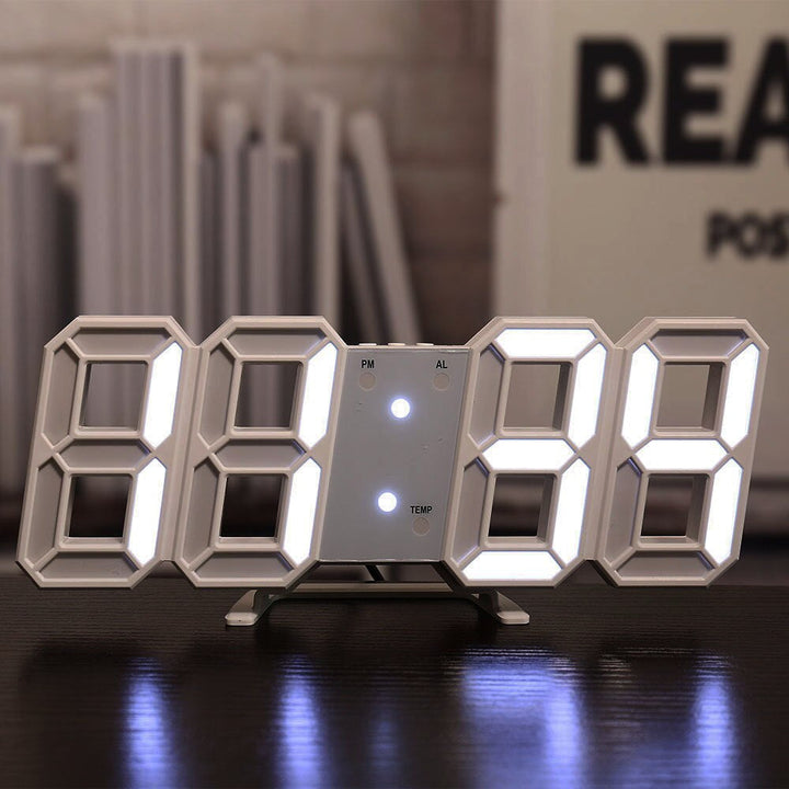 BowLift | Wall Clock with LED Display and Alarm