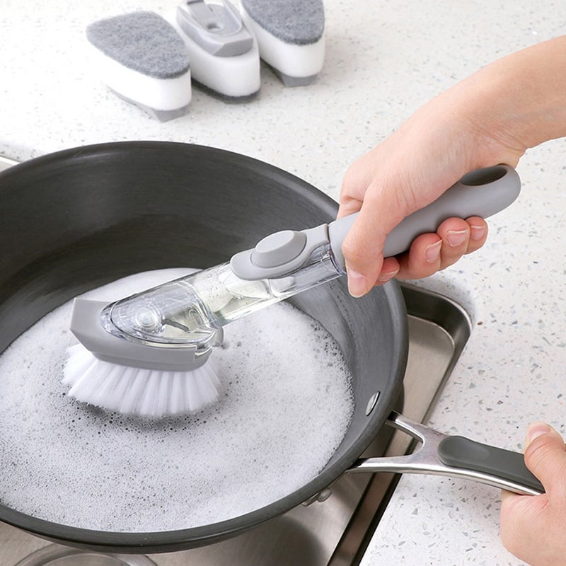 BowLift | Dish brush with soap dispenser - DishMaster