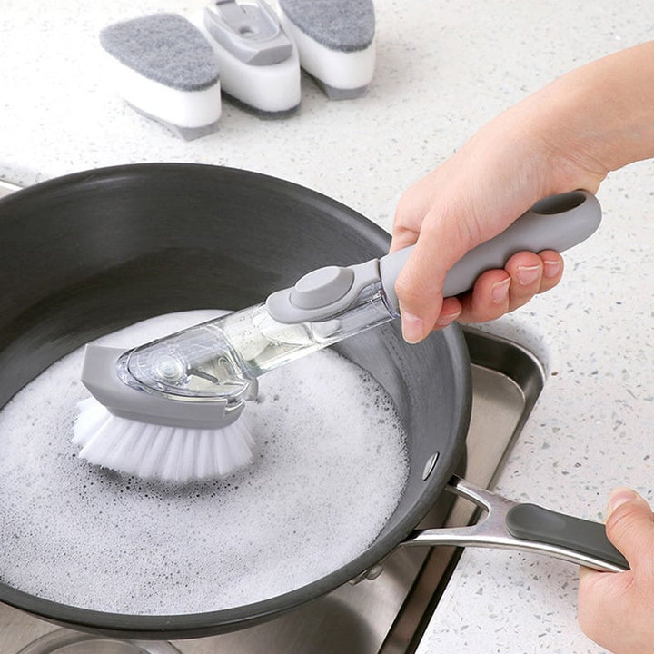 BowLift | Dish brush with soap dispenser - DishMaster