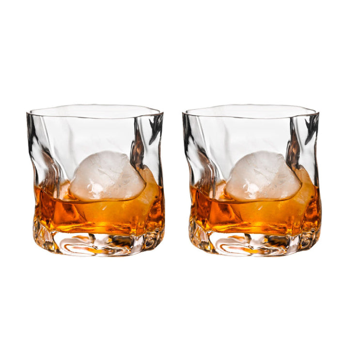 BowLift | Distorted Texture Whisky Glass Set
