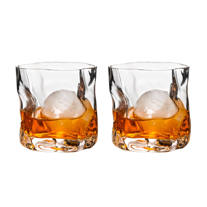 BowLift | Distorted Texture Whisky Glass Set