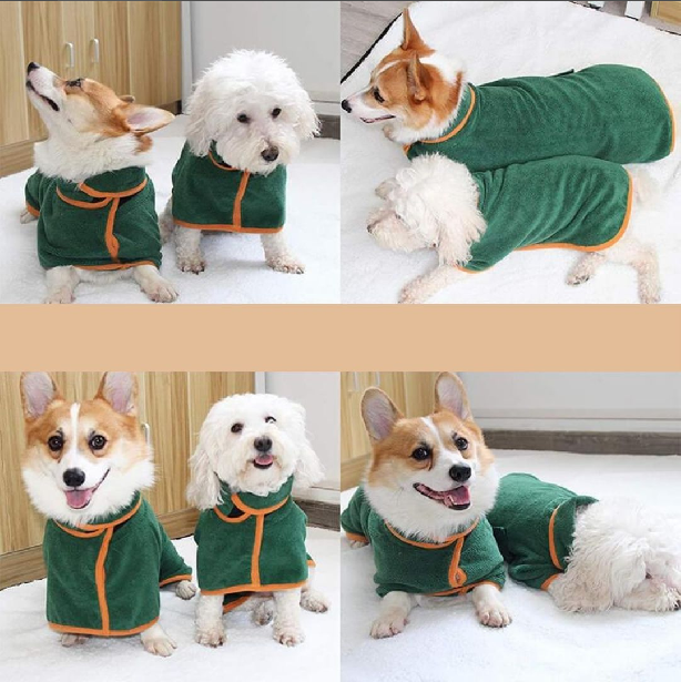 Dog bathrobe - DryPaws Bowlift