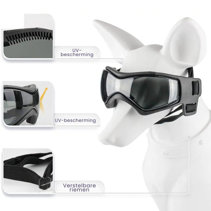 Dog Helmet and Goggles - RiderPaw Bowlift