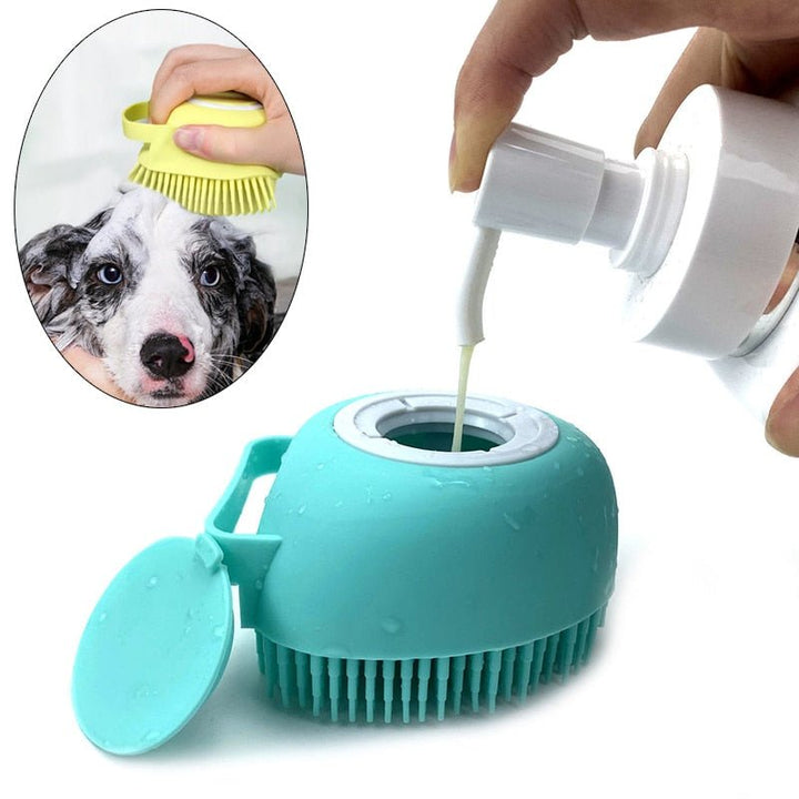 BowLift | DOGEASE – Grooming Brush with Integrated Shampoo Dispenser & Massage Function