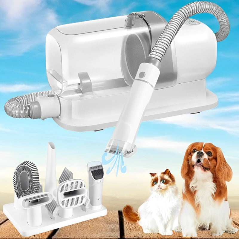 BowLift | 5-in-1 Dog Grooming Kit with with Pet Hair Vacuum & Clipping Tools