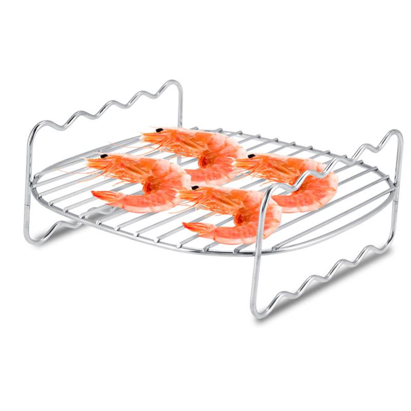 Double Layer Stainless steel Skewers Barbecue Rack BBQ Tray | Bowlift