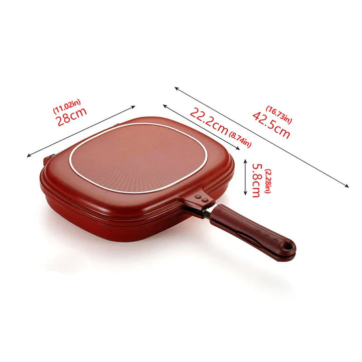 Double Side Bread Frying Pan Non Stick Multiple Purposes Toaster | Bowlift