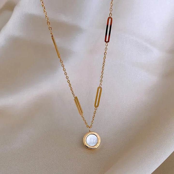 BowLift | Double Sided Roman Numeral Pendant Necklace
