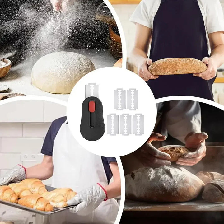 Dough Slashing Tool with 5 Replaceable Blades Baker’s Bread Knife | Bowlift