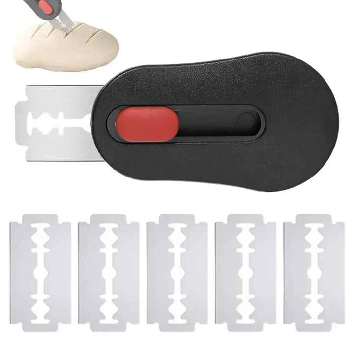 Dough Slashing Tool with 5 Replaceable Blades Baker’s Bread Knife | Bowlift