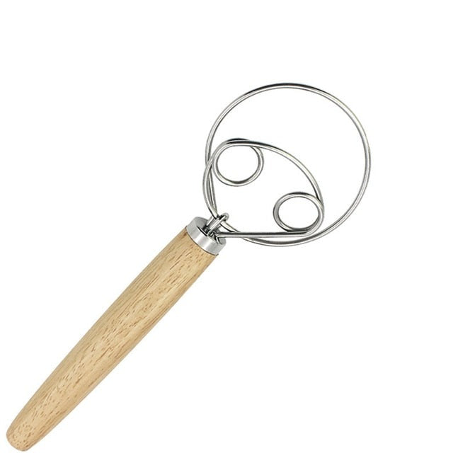 Dough Whisk Stainless Steel Dutch Style Bread Dough Hand Mixer | Bowlift