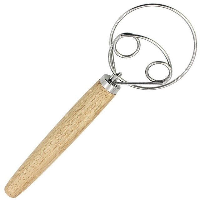Dough Whisk Stainless Steel Dutch Style Bread Dough Hand Mixer | Bowlift