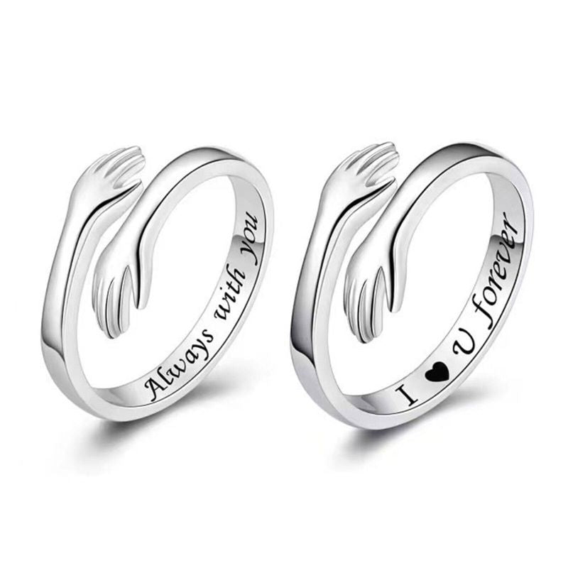 Hug Ring - Jewellery Love Piece for Couples & Universal Size Bowlift