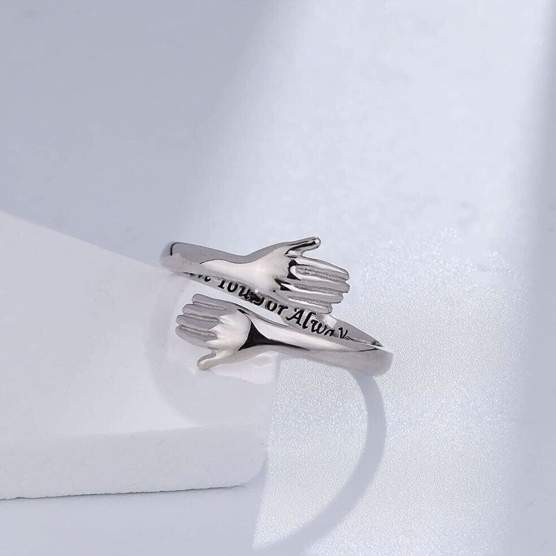 Hug Ring - Jewellery Love Piece for Couples & Universal Size Bowlift