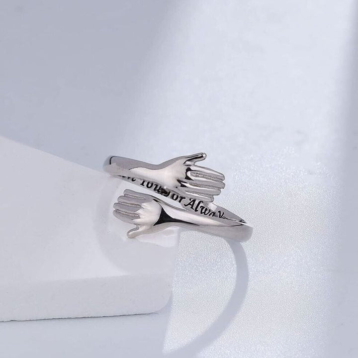 Hug Ring - Jewellery Love Piece for Couples & Universal Size Bowlift