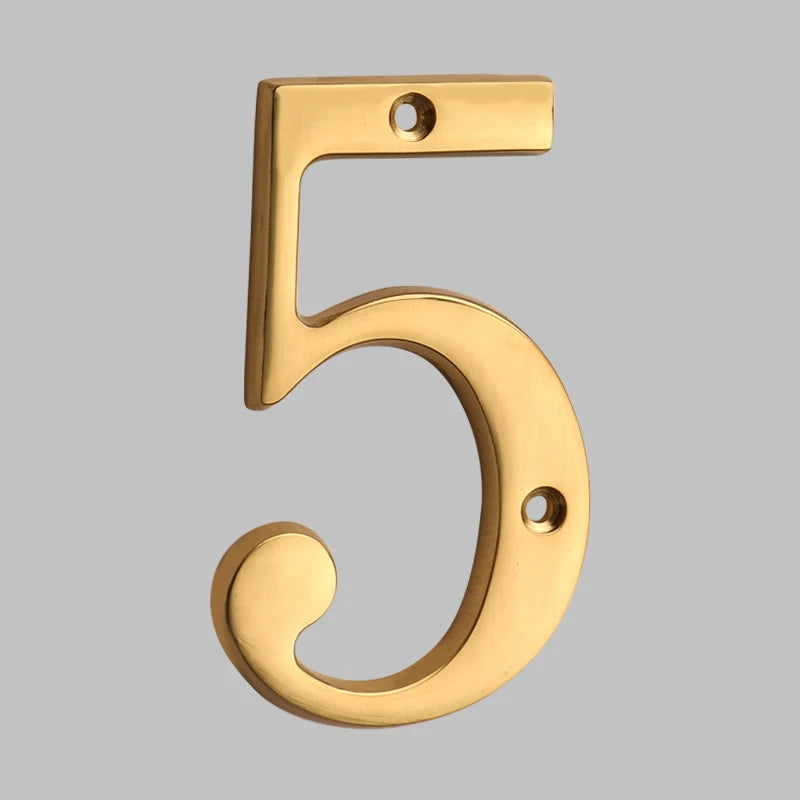 BowLift | Traditional house numbers made of solid brass