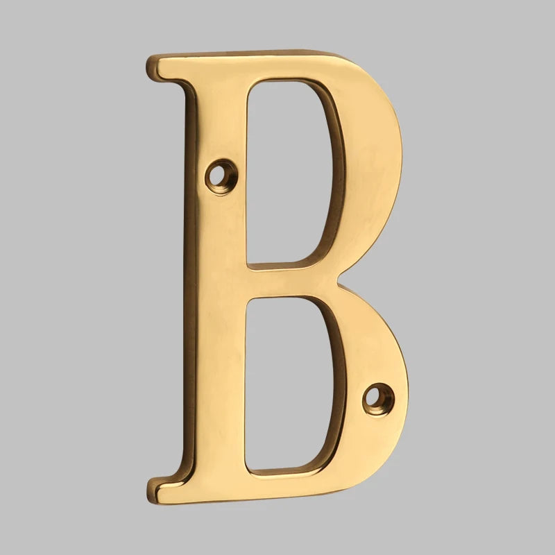 BowLift | Traditional house numbers made of solid brass