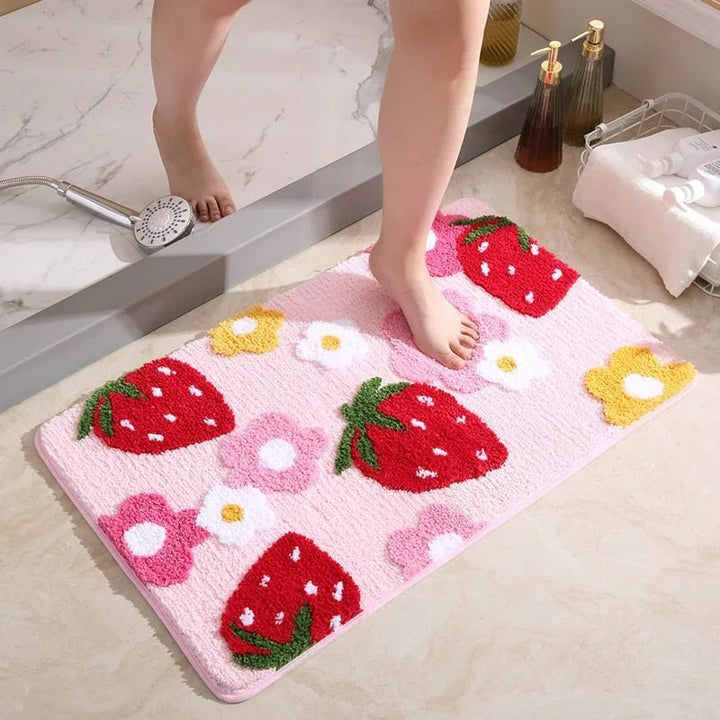 BowLift | BerryBlossom Rug - Floral Softness - Brighten up your bathroom!