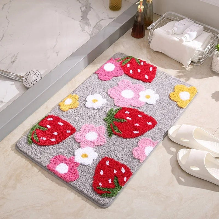 BowLift | BerryBlossom Rug - Floral Softness - Brighten up your bathroom!