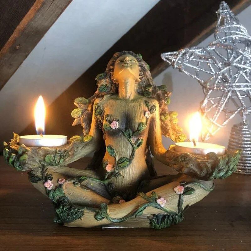 BowLift | Enchanting Glow - Fae Flame Candle Holder - Natural Harmony - Ecological Elegance