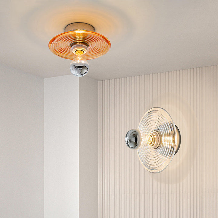 Modern Wave Ceiling Light – Elegant Glass Light for Living or Bedroom | Bowlift