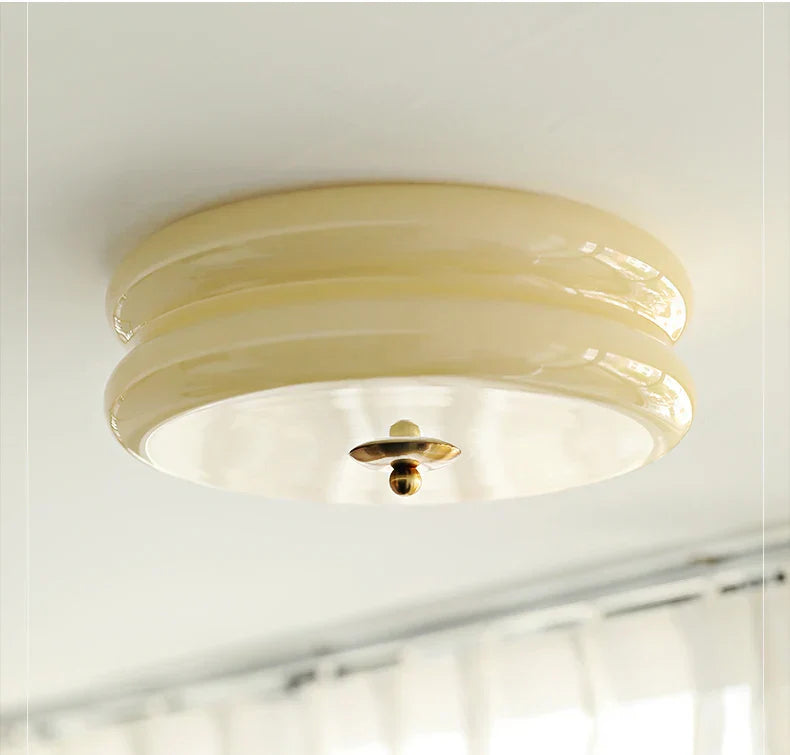 Danish ceiling light in Bauhaus style - Elegant aura lamp for living room & bedroom | Bowlift