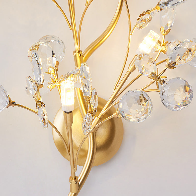 Modern Flower Wall Lamp made of Crystal – Elegant Wall Lighting for Living Spaces | Bowlift