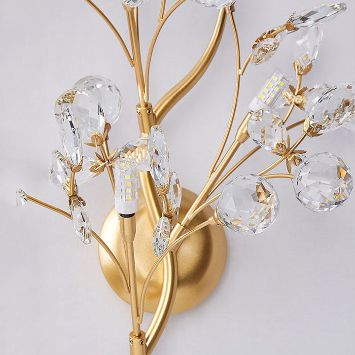 Modern Flower Wall Lamp made of Crystal – Elegant Wall Lighting for Living Spaces | Bowlift