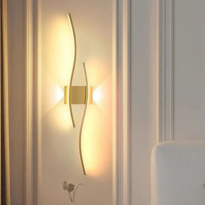 BowLift | Lumivora Wave LED Wall Light | Modern Wave Design | Energy Saving & Stylish | 60×15 cm | Warm, Glare-Free Light