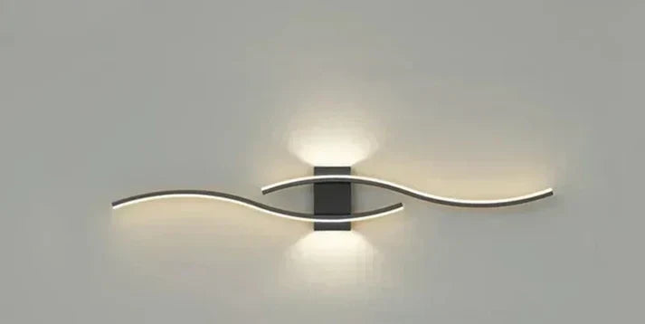 BowLift | Lumivora Wave LED Wall Light | Modern Wave Design | Energy Saving & Stylish | 60×15 cm | Warm, Glare-Free Light