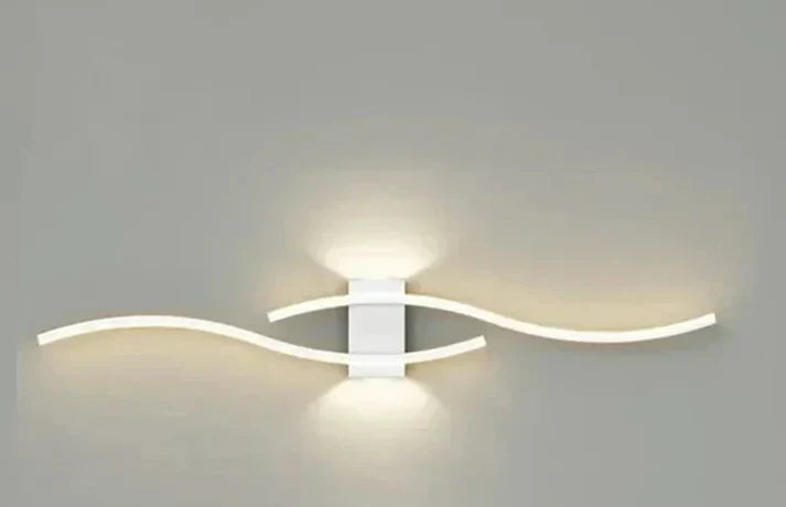 BowLift | Lumivora Wave LED Wall Light | Modern Wave Design | Energy Saving & Stylish | 60×15 cm | Warm, Glare-Free Light