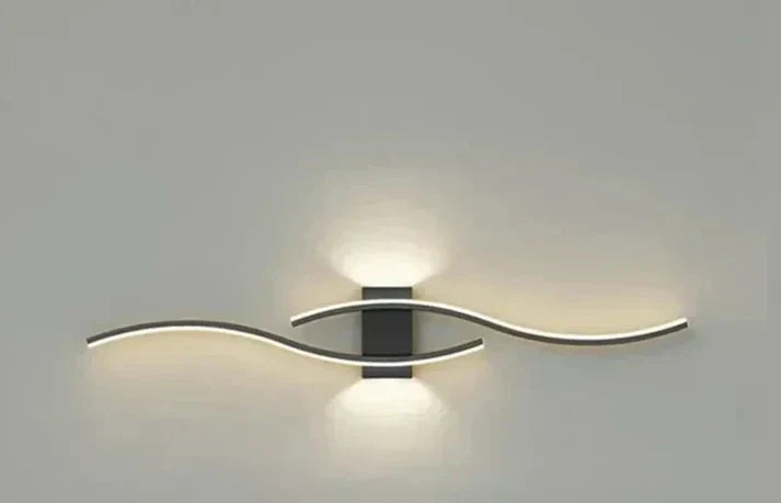 BowLift | Lumivora Wave LED Wall Light | Modern Wave Design | Energy Saving & Stylish | 60×15 cm | Warm, Glare-Free Light