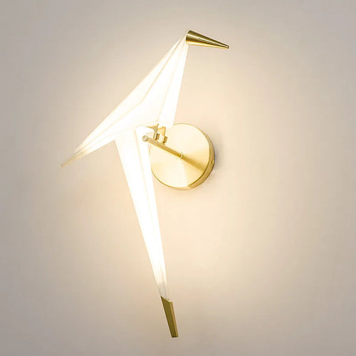 Modern Origami Crane Wall Light - Elegant LED Light for Living Spaces | Bowlift