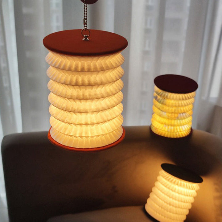 Foldable LED Lantern with Compact Design – Portable Decorative Lamp for Indoor and Outdoor Areas | Bowlift