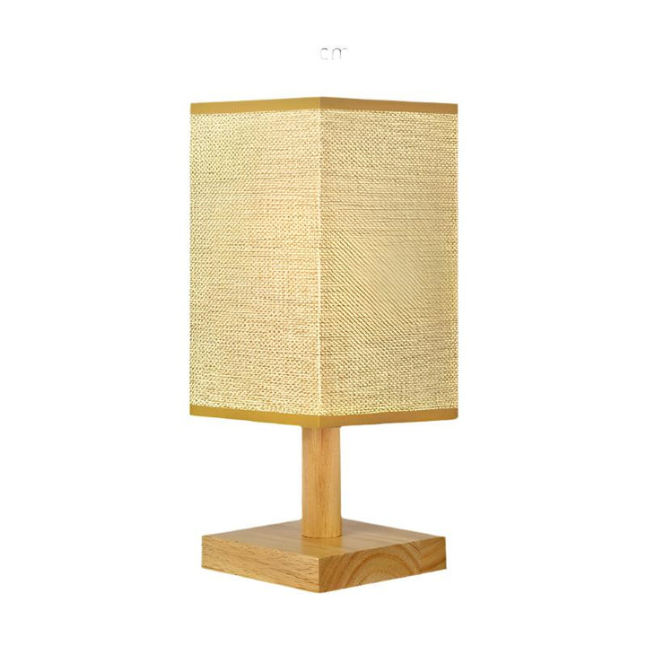 USB Table Lamp with Fabric Shade – Modern LED Nightstand Lamp for Bedroom & Office | Bowlift