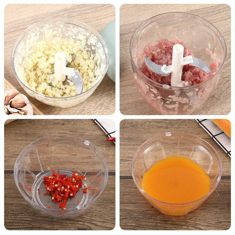 BowLift | Hand vegetable chopper with a cord for quick chopping of garlic and onion