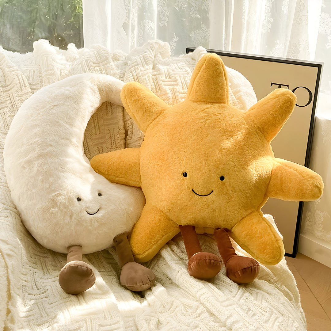 CloudMoon Cushion - Soft Moon and Sun Tatami Cushion | Bowlift