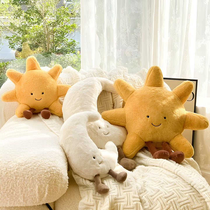 CloudMoon Cushion - Soft Moon and Sun Tatami Cushion | Bowlift