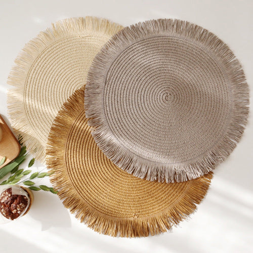 BowLift | ThermoLuxe | Round braided placemats