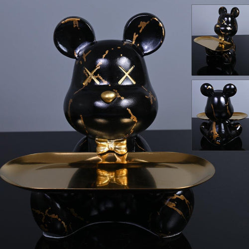 BowLift | Decorative Bear with Tray for Modern Spaces